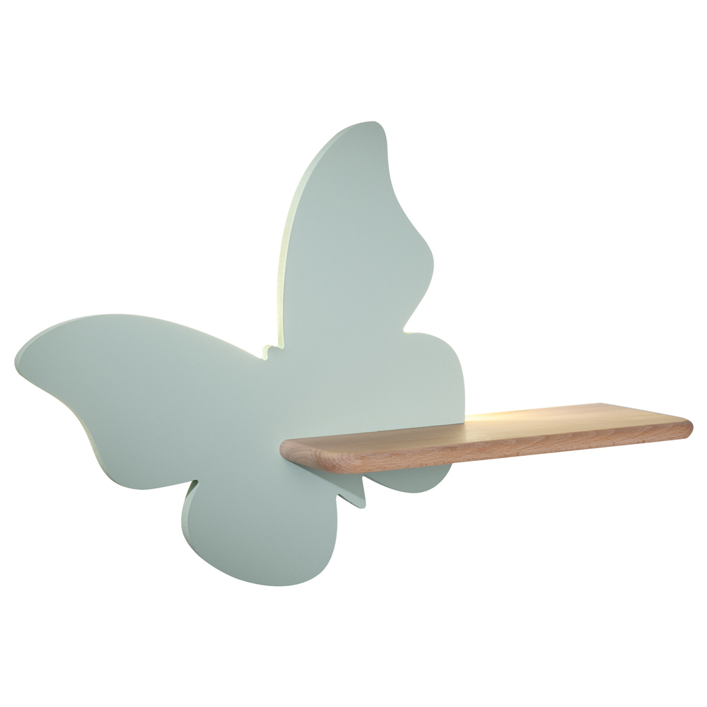 SELSEY Kinkiet ścienny do pokoju dziecięcego Dreamie motyl miętowy