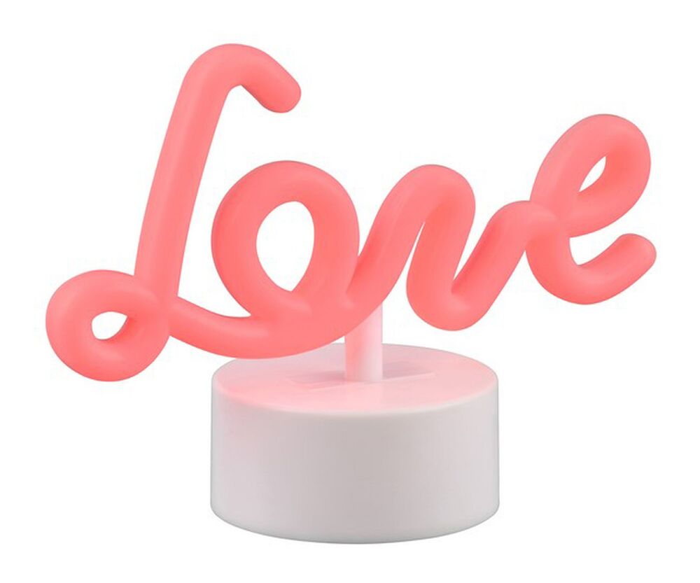 SELSEY Lampa stołowa Amor LED czerwona