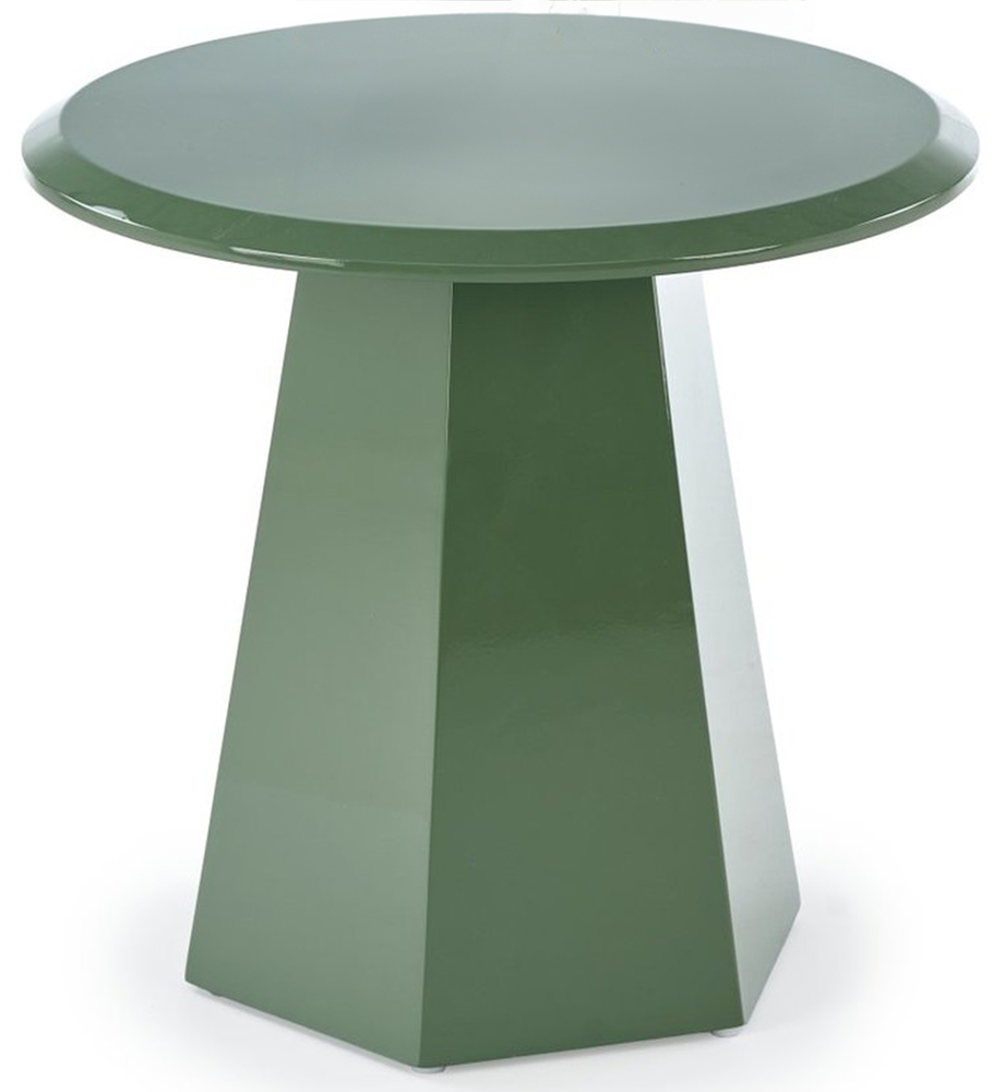 SELSEY Stolik kawowy Loca okrągły 50 cm zielony