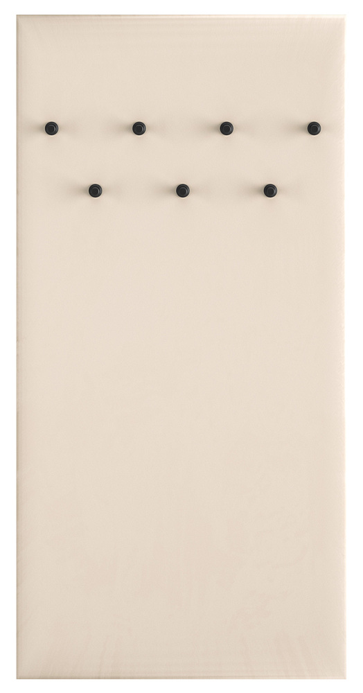 SELSEY Wieszak ścienny tapicerowany Caletto 68 cm beżowy