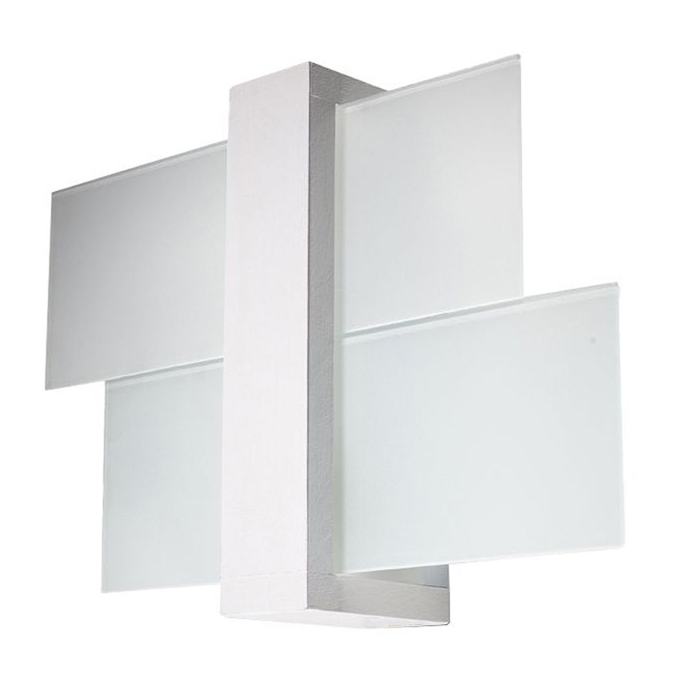 SELSEY Kinkiet ścienny Arenno z białego drewna nowoczesny