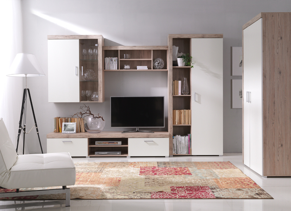 SELSEY Regał Larsetta wiszący San marino / Krem