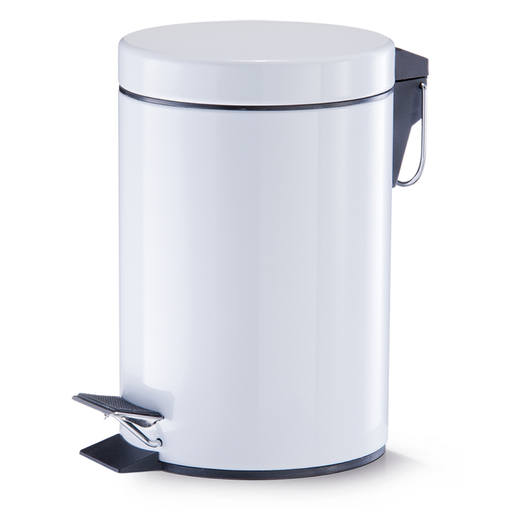 SELSEY Kosz na śmieci Binne biały