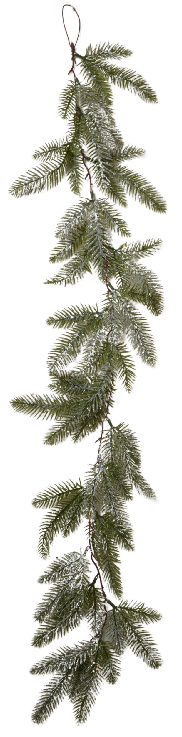 SELSEY Dekoracja świąteczna Girlanda sosnowa z brokatem