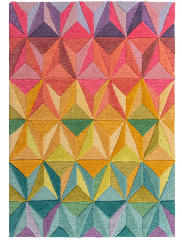 SELSEY Dywan wełniany Reverie 170x120 cm wielokolorowy