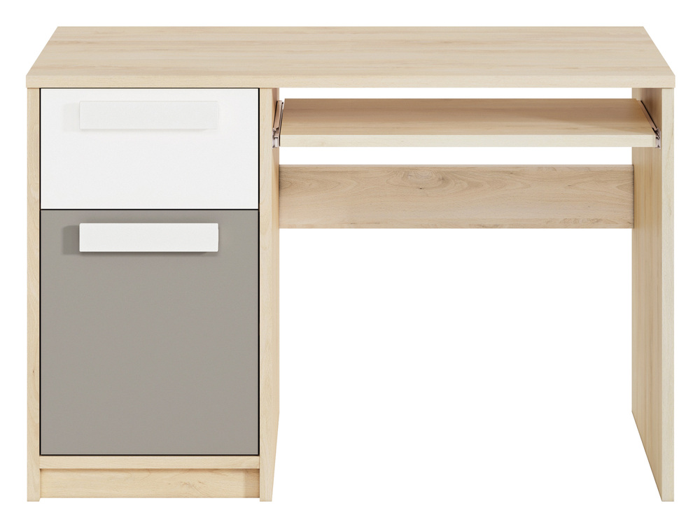SELSEY Biurko Madarro z szafką i szufladą szary platyna