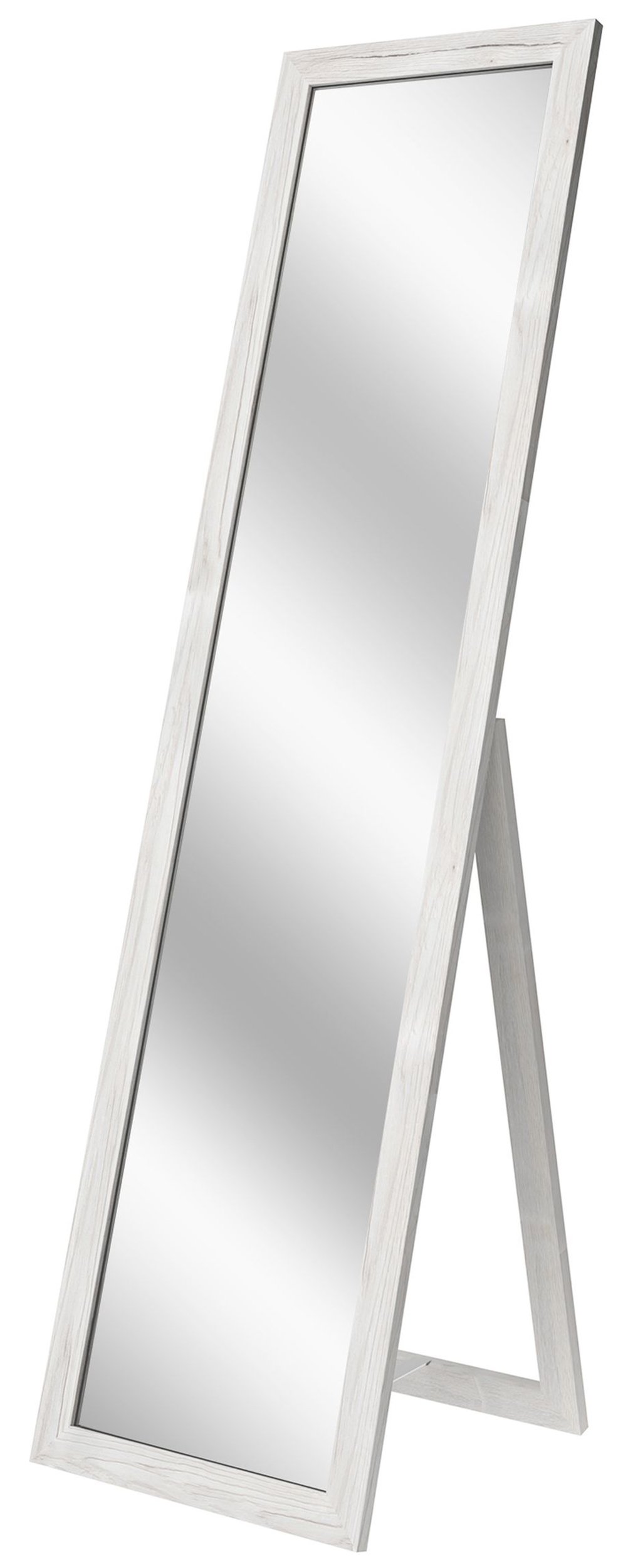 SELSEY Lustro stojące Ferlows 146x46 cm białe drewno