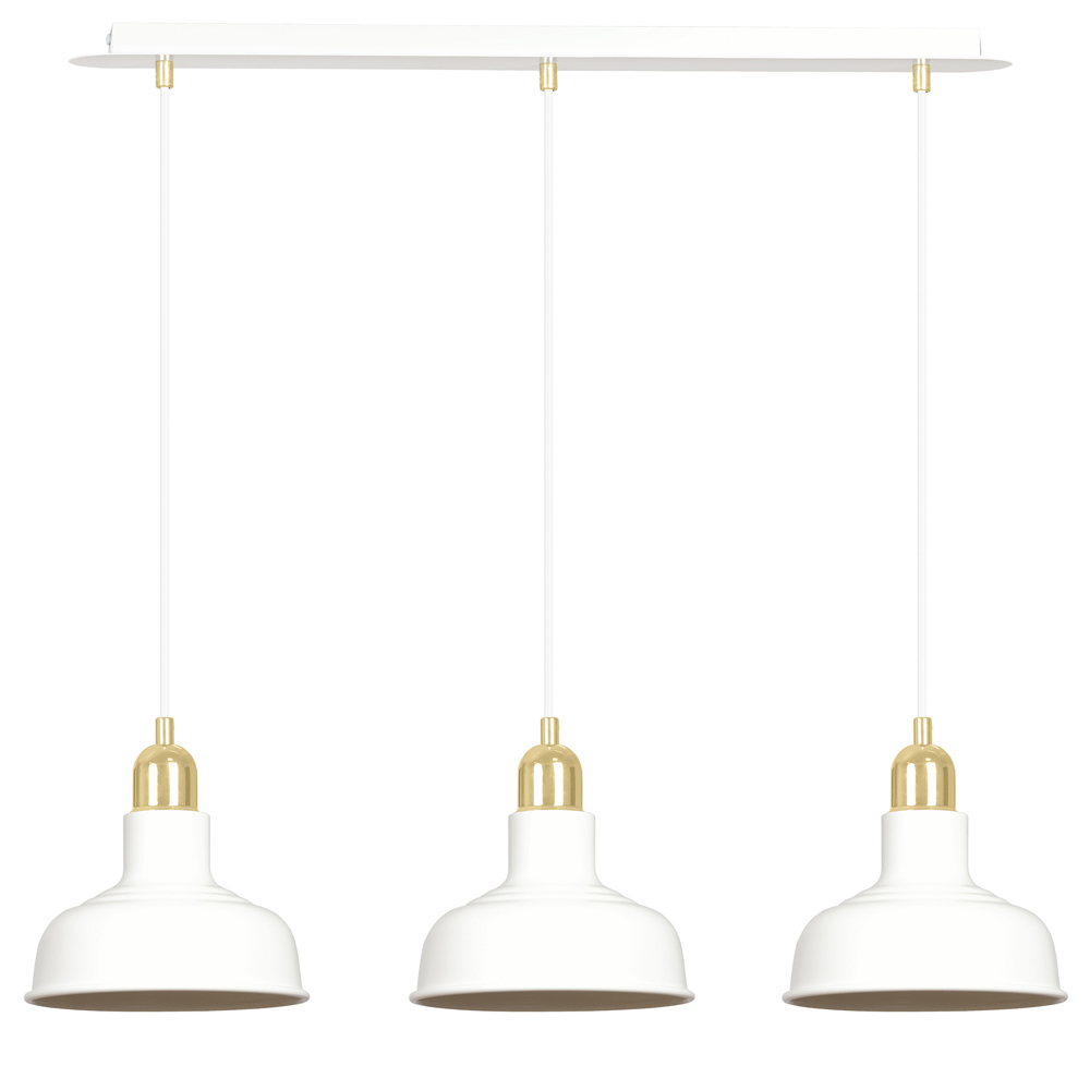 SELSEY Lampa wisząca Ibere x3 72 cm biała