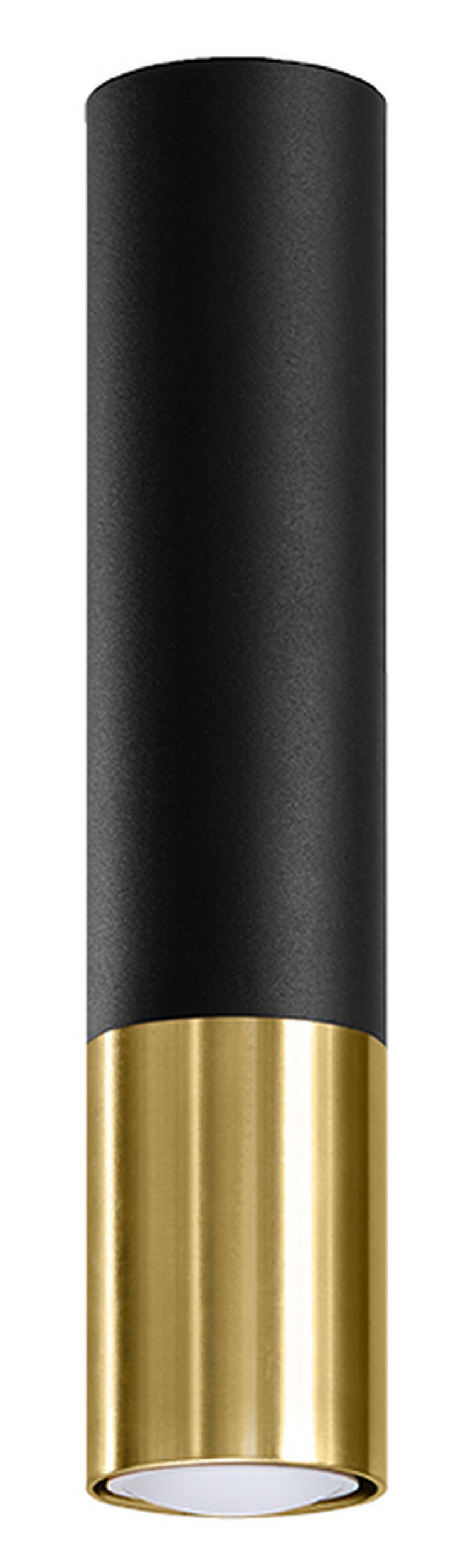 SELSEY Plafon Obett średnica 6 cm x1 czarny/złoty