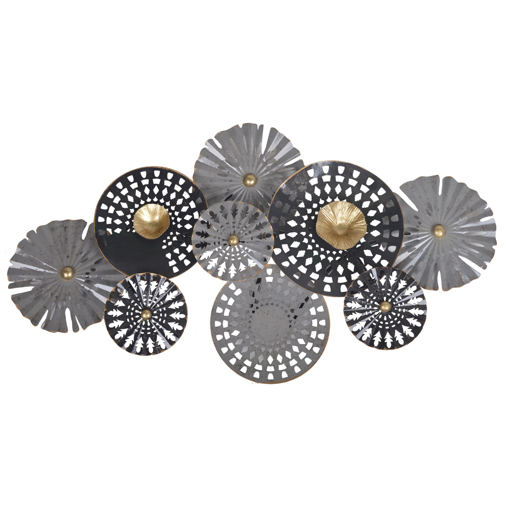 SELSEY Dekoracja ścienna Sopowerer metalowa szara