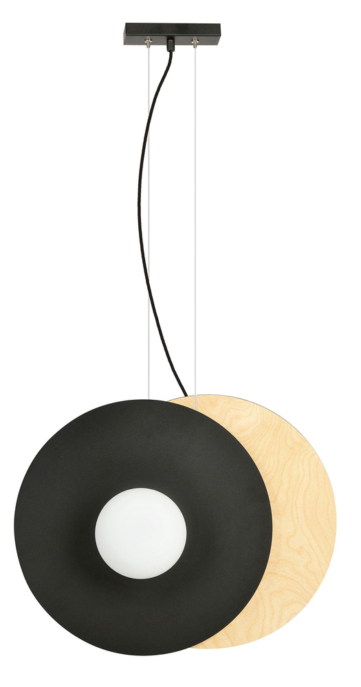 SELSEY Lampa wisząca Empless czarno-biała x2