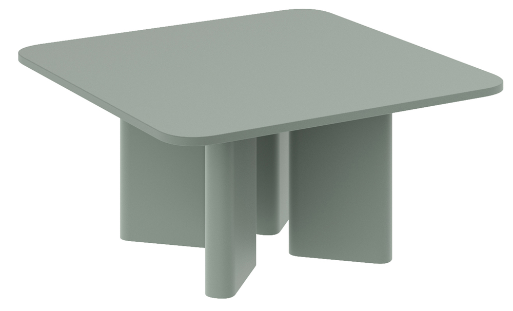 SELSEY Stolik kawowy Rallity 80x80 cm zielony mat