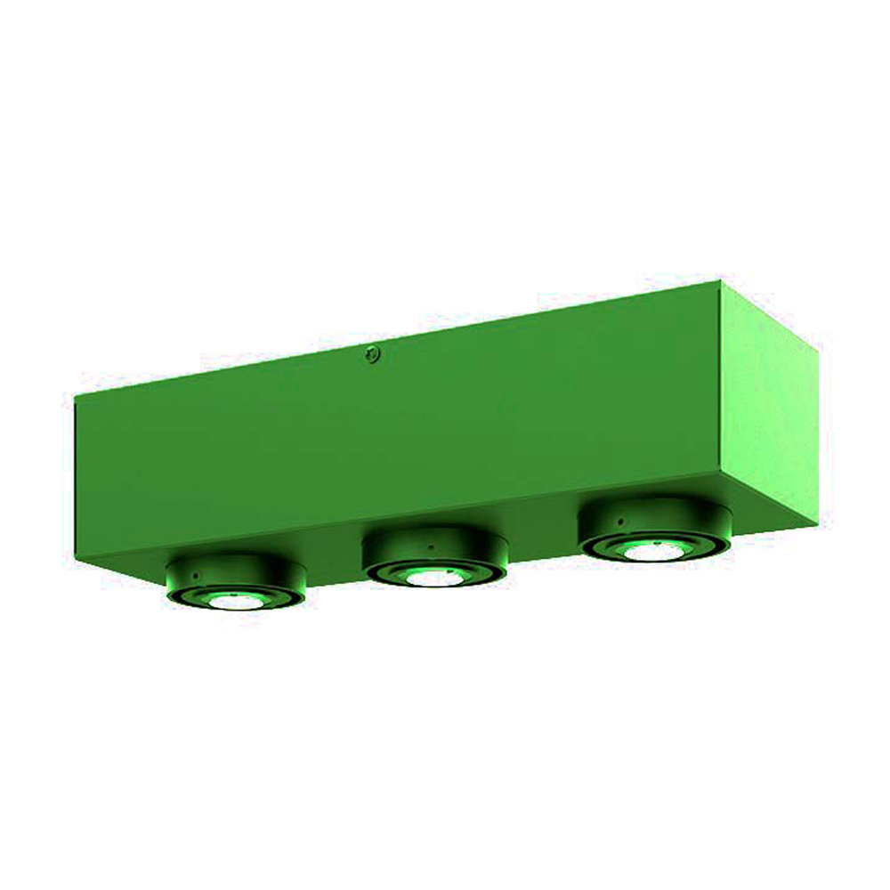 SELSEY Lampa sufitowa Boxie x3 LEGO zielona