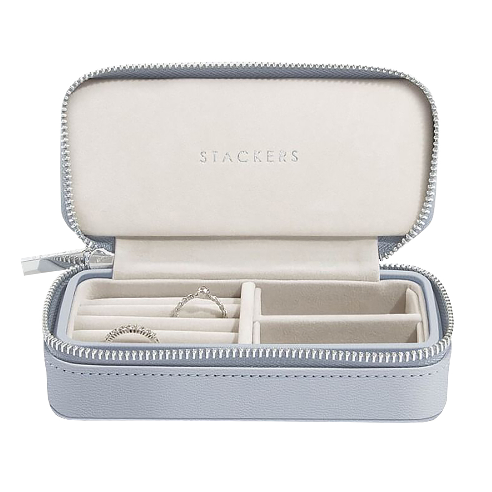 SELSEY Organizer na biżuterię Pebble Medium Travel Jewellery Box lawendowy