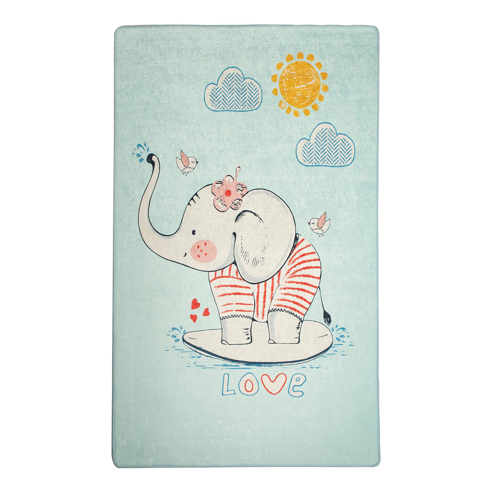 SELSEY Dywan do pokoju dziecięcego Dinkley Ślicznotka niebieski 140x190 cm