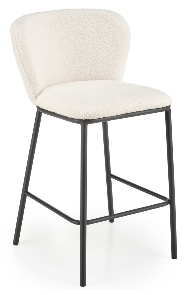 SELSEY Hoker Arratic kremowy boucle na czarnej podstawie