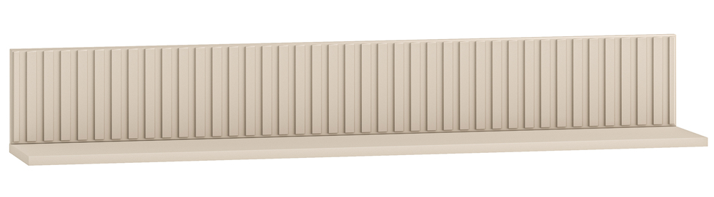 SELSEY Półka ścienna Caletto 120 cm ozdobne lamele beżowa