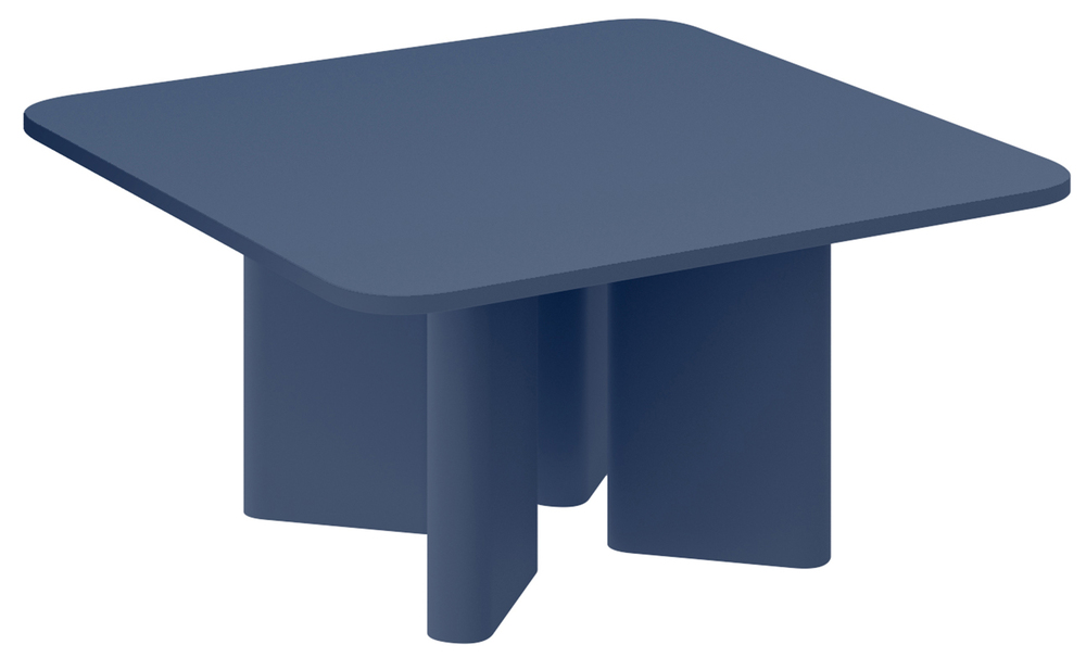 SELSEY Stolik kawowy Rallity 80x80 cm granatowy mat