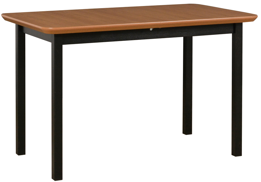 SELSEY Stół drewniany do jadalni rozkładany Stallity 120-150x70 cm czarny/dąb naturalny