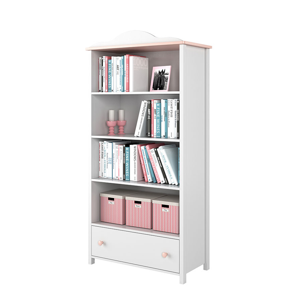 SELSEY Regał dziecięcy Luna 171 cm z szufladą