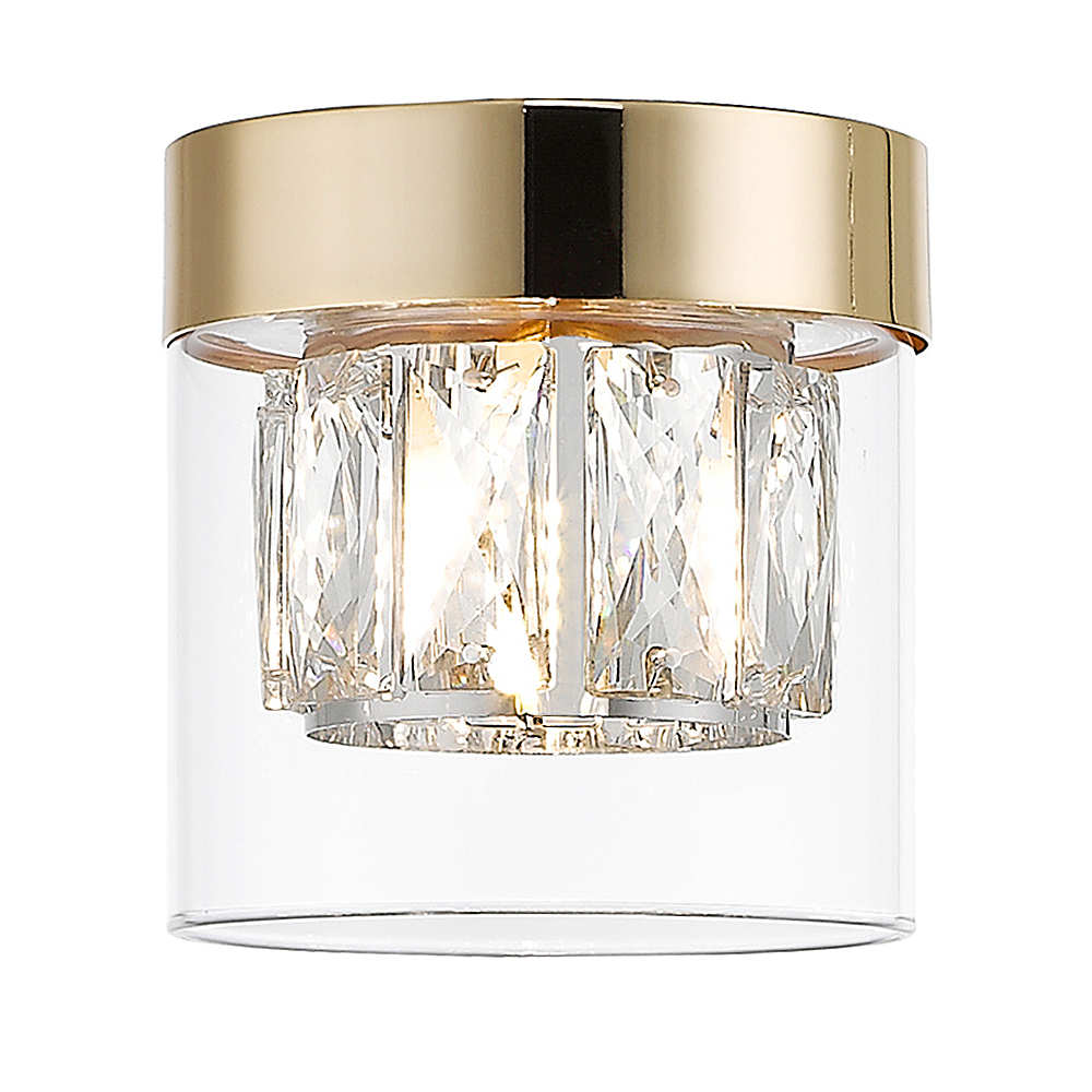 SELSEY Lampa sufitowa Isauras złota 11 cm