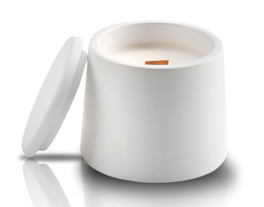 SELSEY Świeca sojowa zapachowa Dana Black Opium 130 ml biały gips