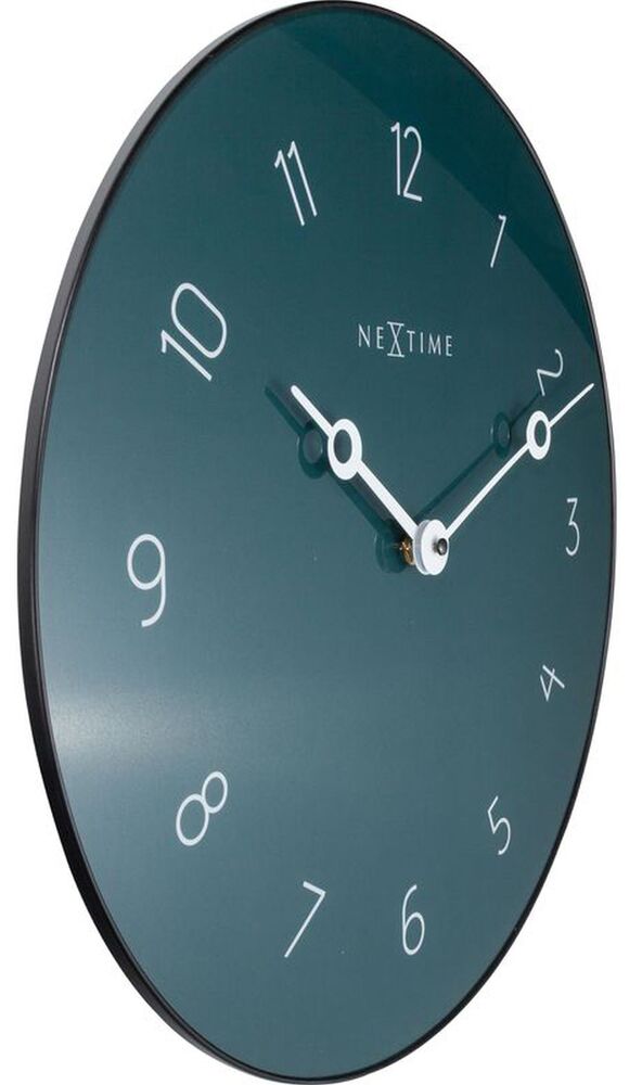 SELSEY Zegar ścienny Carousel średnica 40 cm zielono-szary