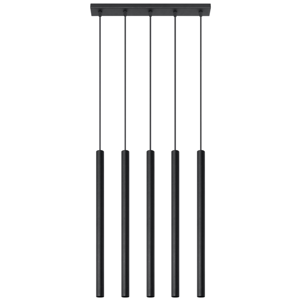 SELSEY Lampa wisząca Pastelo 5 czarna