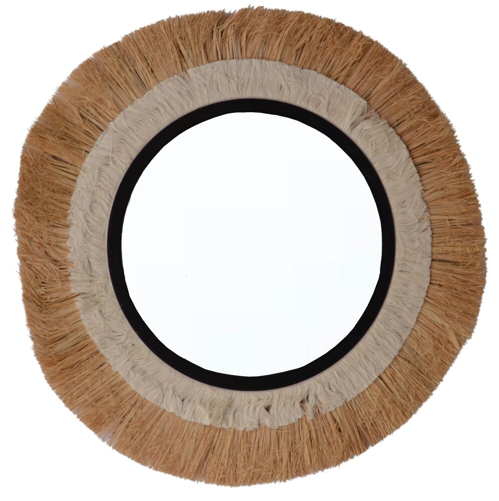 SELSEY Lustro ścienne Mavoune średnica 64 cm boho