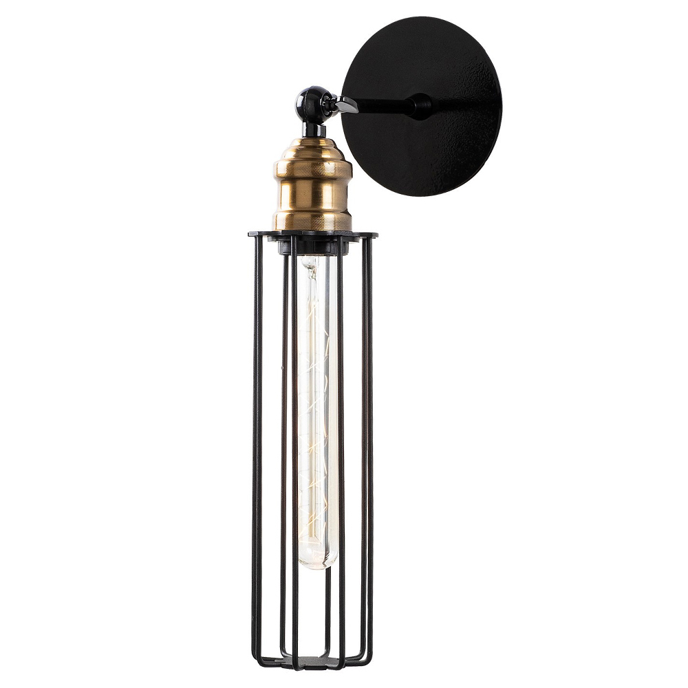 SELSEY Kinkiet ścienny Sirarer industrialny czarny
