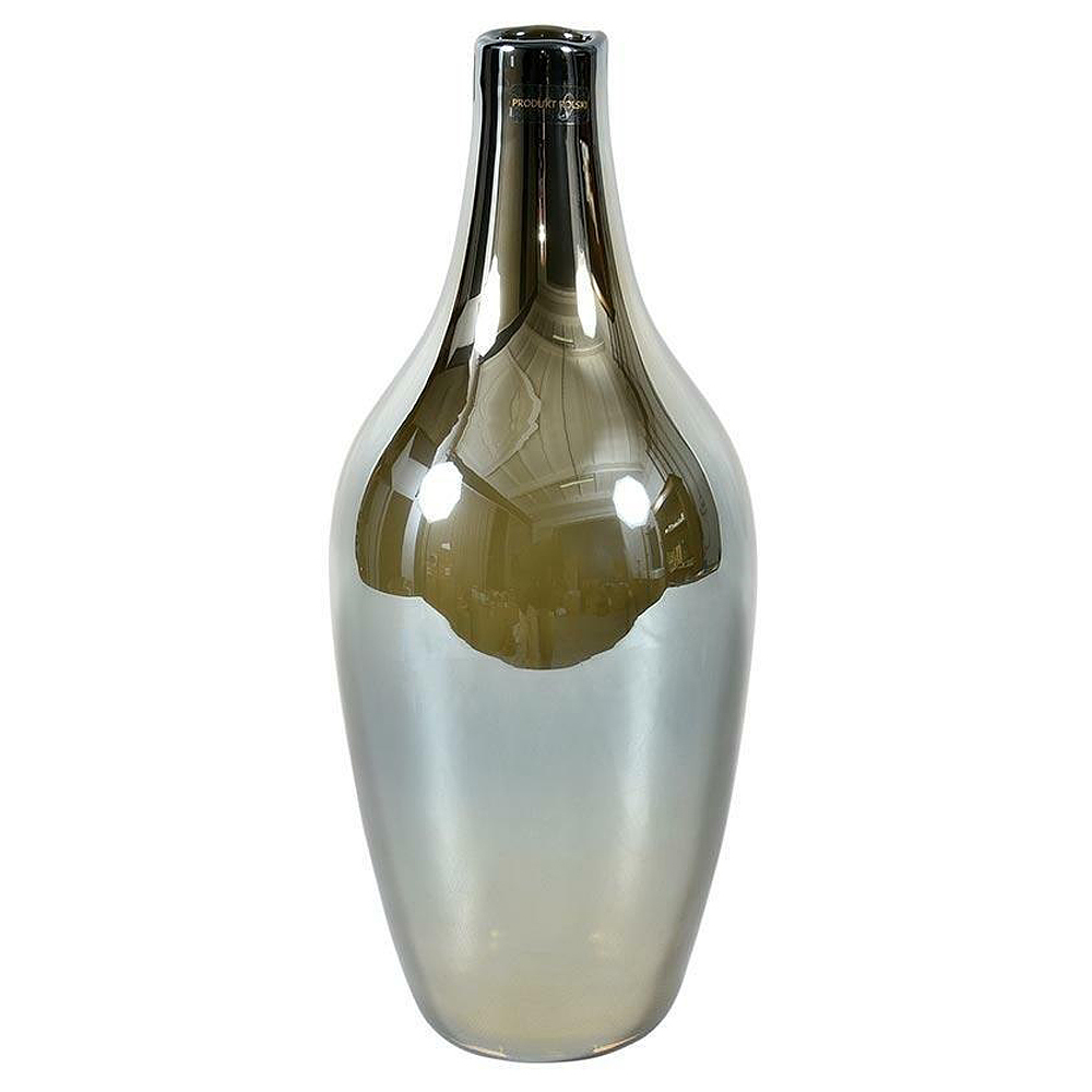 SELSEY Wazon szklany Primten dymiony wysokość 45 cm