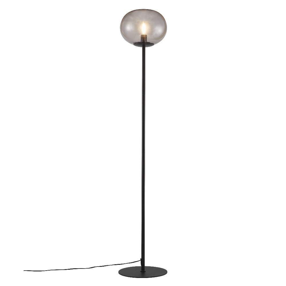 SELSEY Lampa podłogowa Alton 150 cm na czarnej podstawie