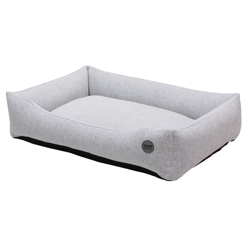 SELSEY Legowisko dla zwierząt Ambevy plamoodporne szare