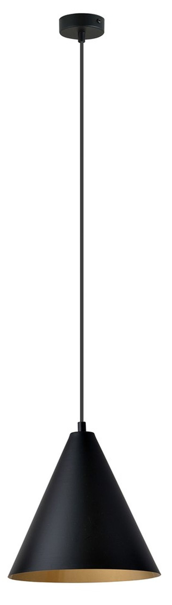 SELSEY Lampa wisząca Rebel czarno-złota x1