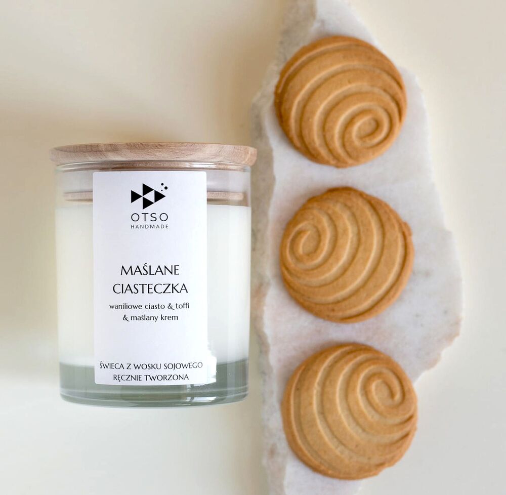 SELSEY Świeca sojowa zapachowa Ciasteczko maślane 250 ml