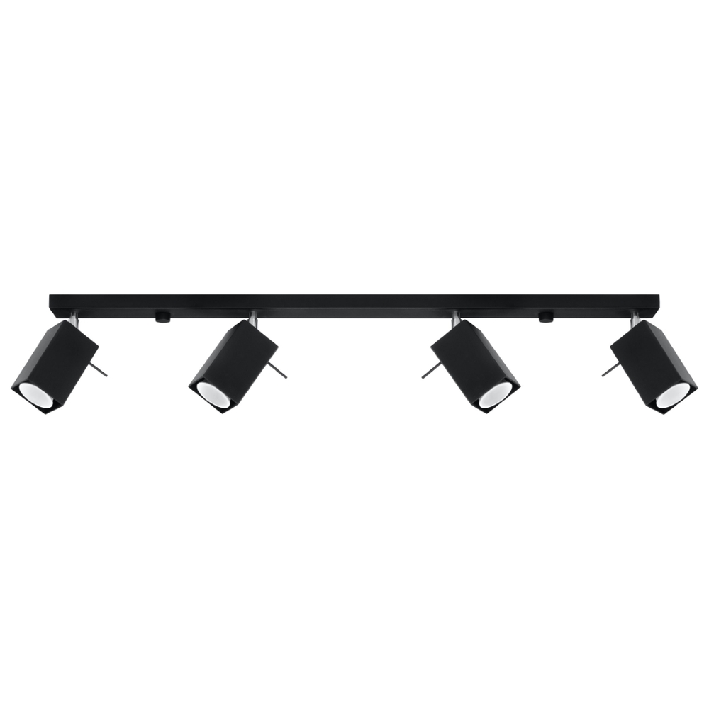 SELSEY Plafon Merida 4L czarny