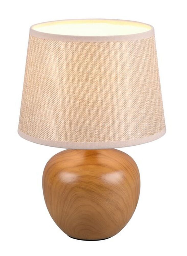 SELSEY Lampa stołowa Luxor 26 cm brązowo-beżowa