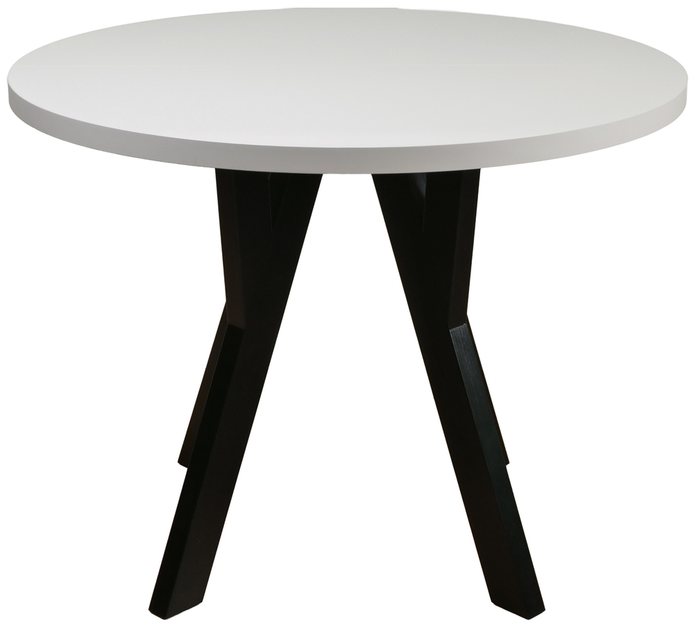 SELSEY Stół rozkładany do jadalni Osenness 100-180x100 cm kaszmir z czarnymi nogami