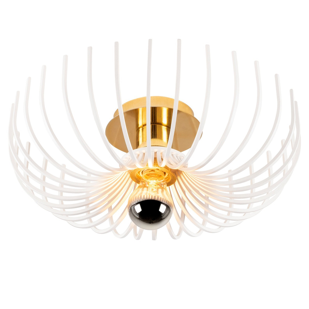 SELSEY Lampa wisząca Skyriblent 36 cm biała