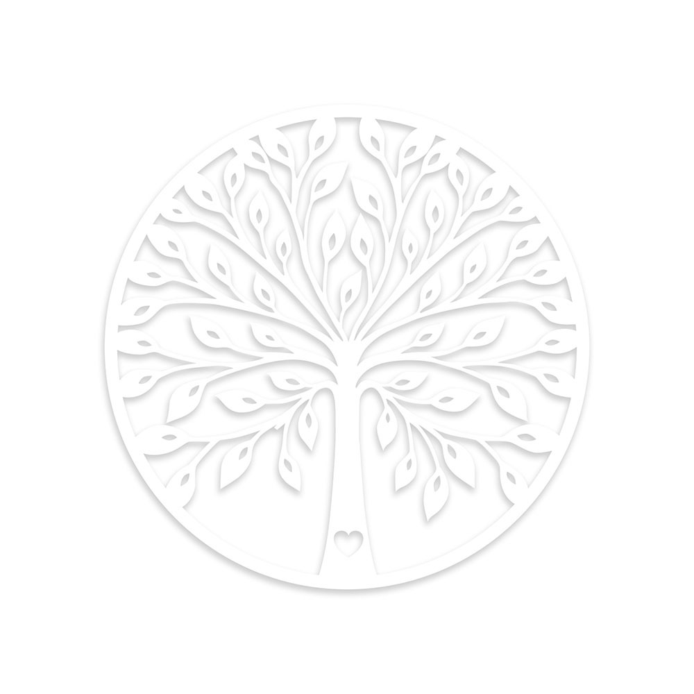 SELSEY Dekoracja ścienna Ossemb 58x58 cm biała