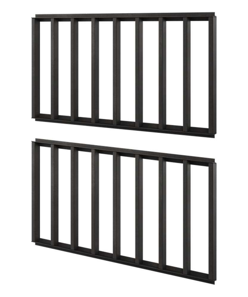 SELSEY Panel TV Teen Flex z oświetleniem pomarańczowym 57 cm Czarny