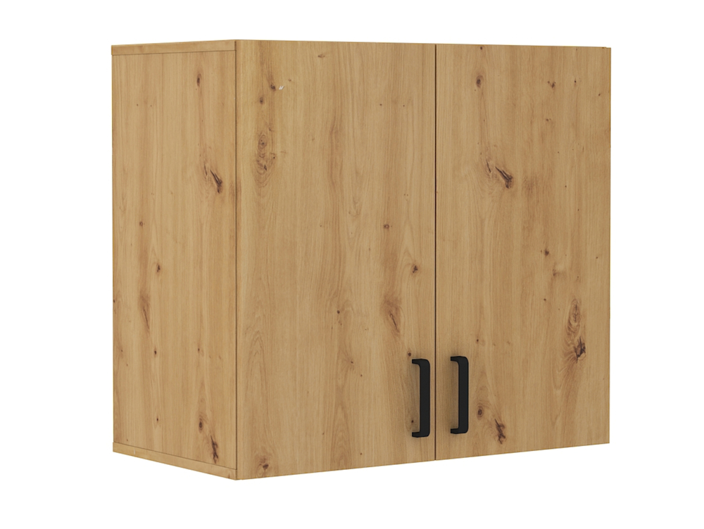 SELSEY Regał wiszący zamykany Stundly 80 cm Dąb artisan