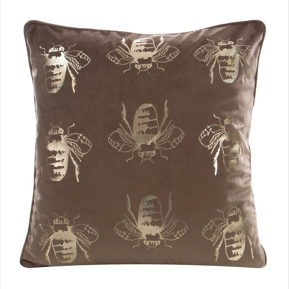 SELSEY Poszewka na poduszkę Blink 45x45 cm złoto-brązowa