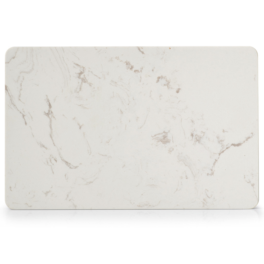 SELSEY Taca do serwowania Kaste z marmuru biała