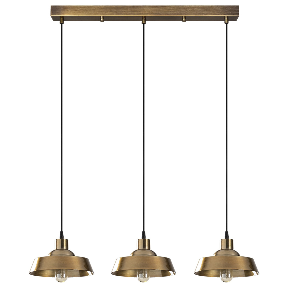 SELSEY Lampa wisząca Frodes x3 złota