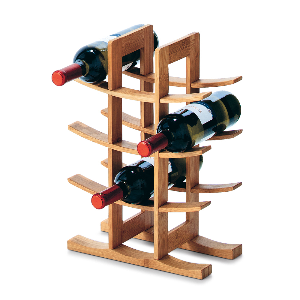 SELSEY Regał na wino Battie drewniany