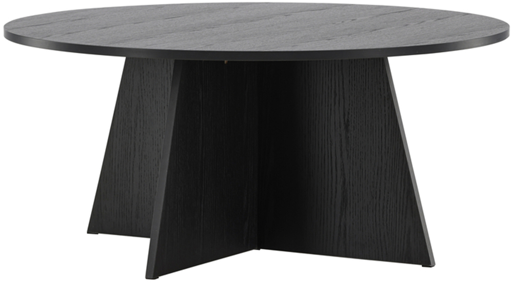 SELSEY Stolik kawowy Quishly okrągły blat 100 cm czarny