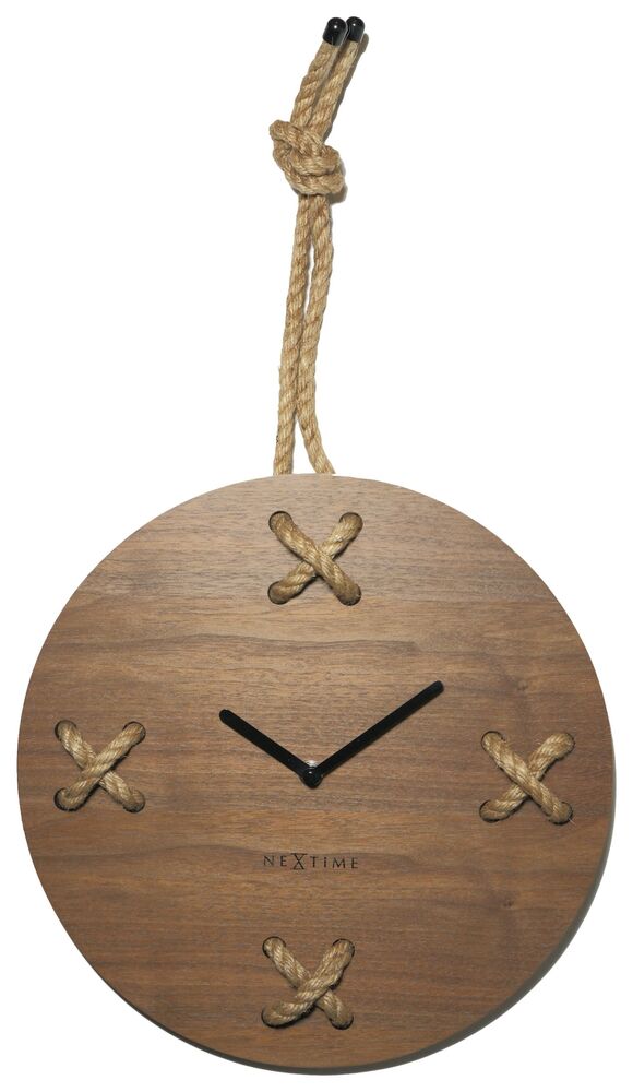 SELSEY Zegar ścienny Stich 32 cm brązowy
