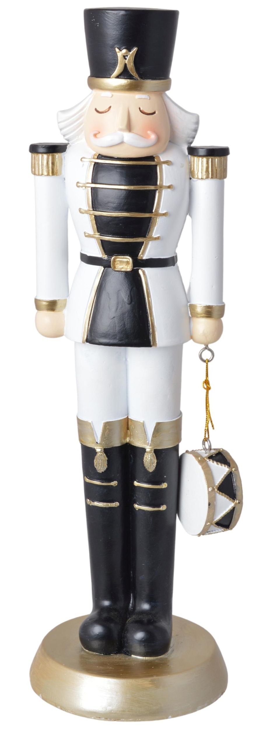 SELSEY Figurka świąteczna Dziadek do orzechów biało-czarny