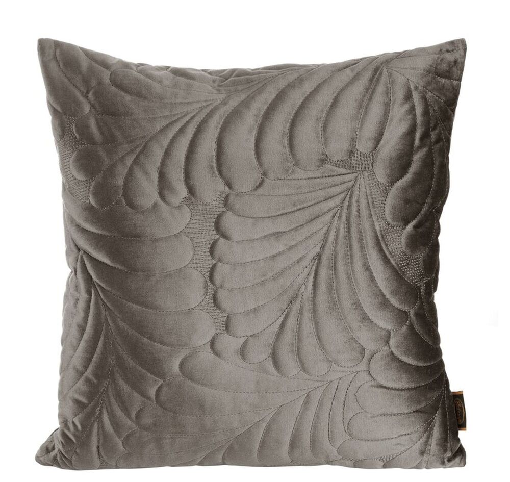 SELSEY Poszewka na poduszkę Ria 45x45 cm ciemnobeżowa